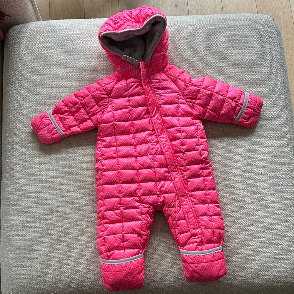 Snozu Pink Snow Suit - Size 3-6 months